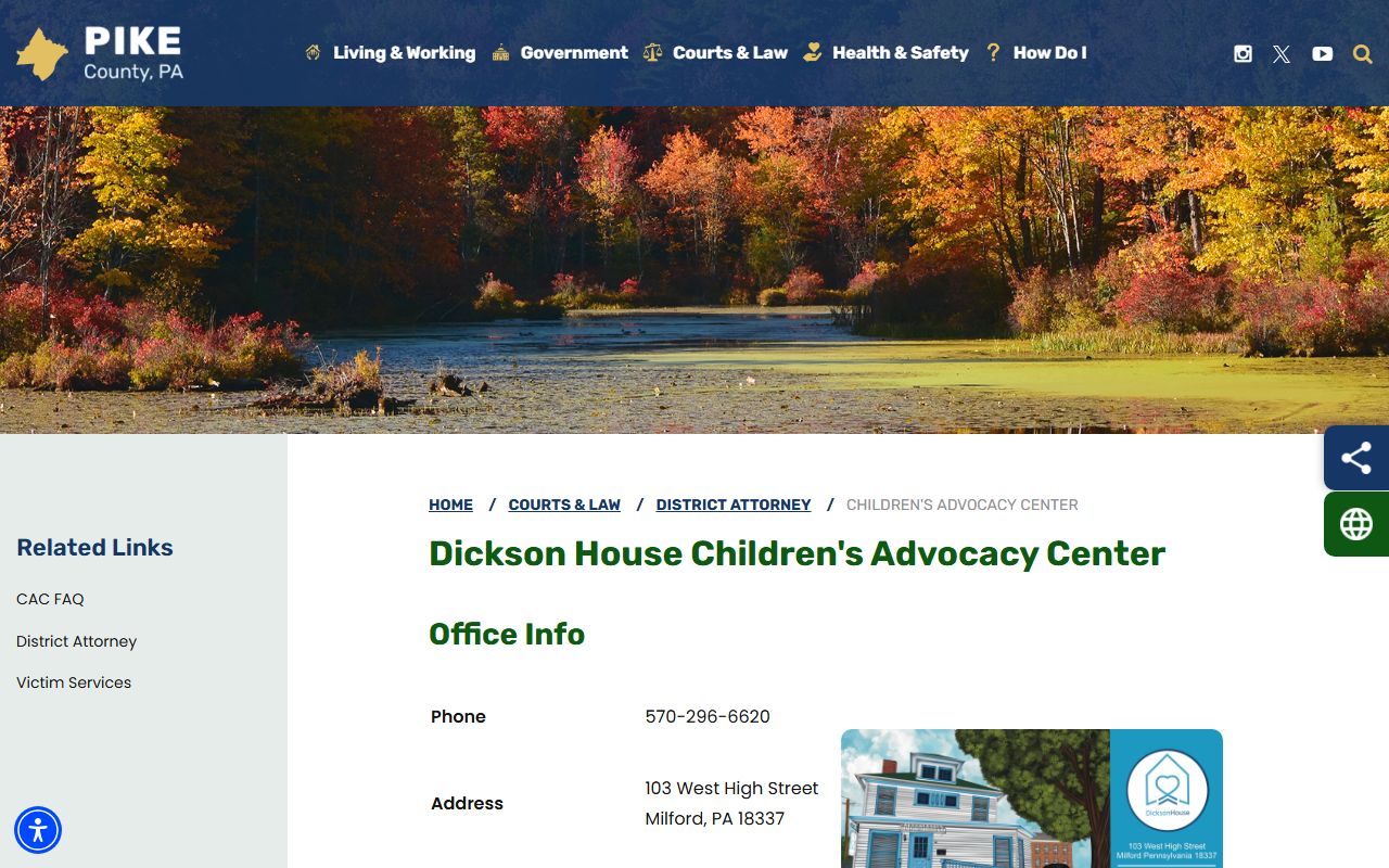 Pike County arrest records and court charges Children's Advocacy Center victim services