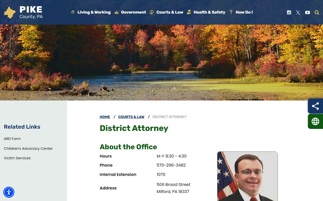 Pike County criminal court records District Attorney contact